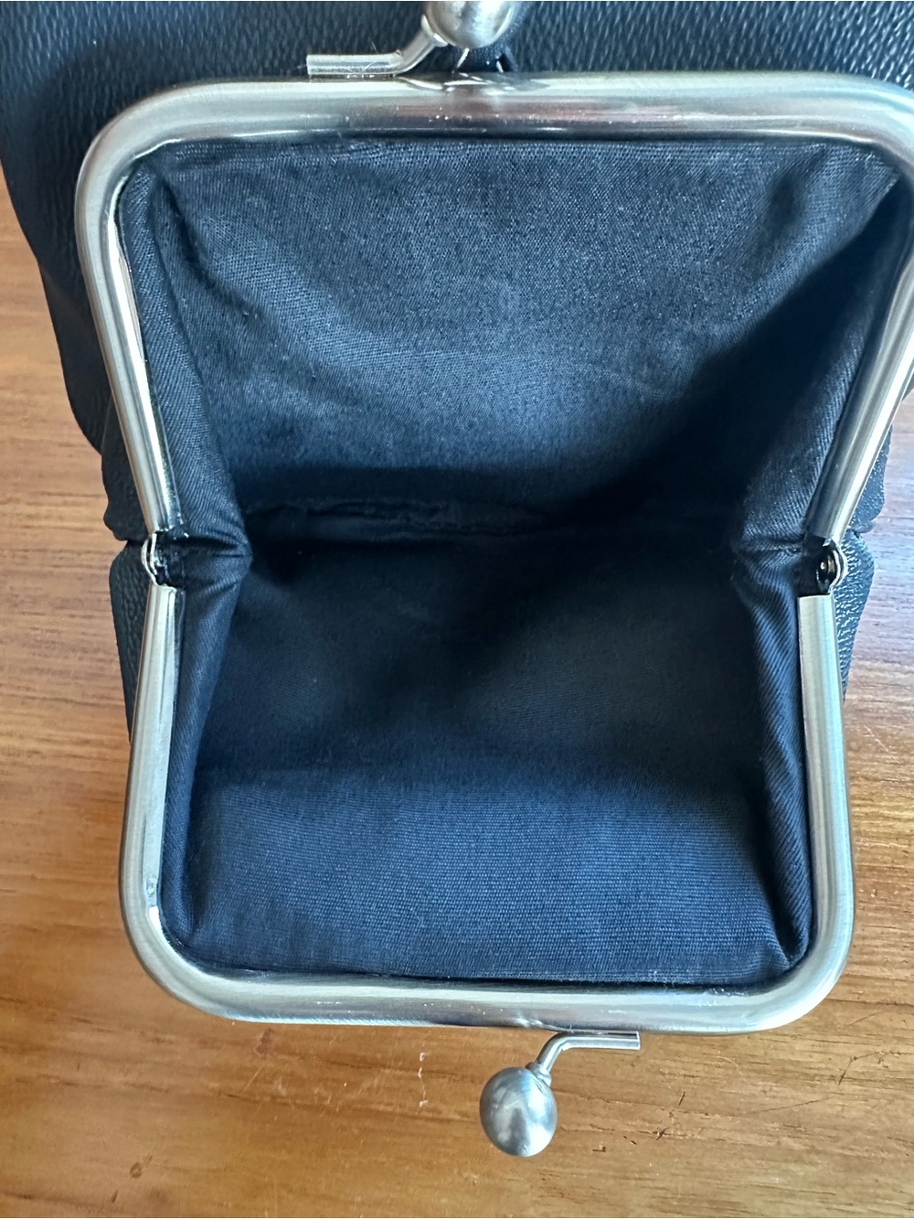 ESPRIT | VTG KISSLOCK SMALL BACKPACK / PURSE | BLACK FAUX LEATHER | EUC 90s Y2K - Picture 10 of 10